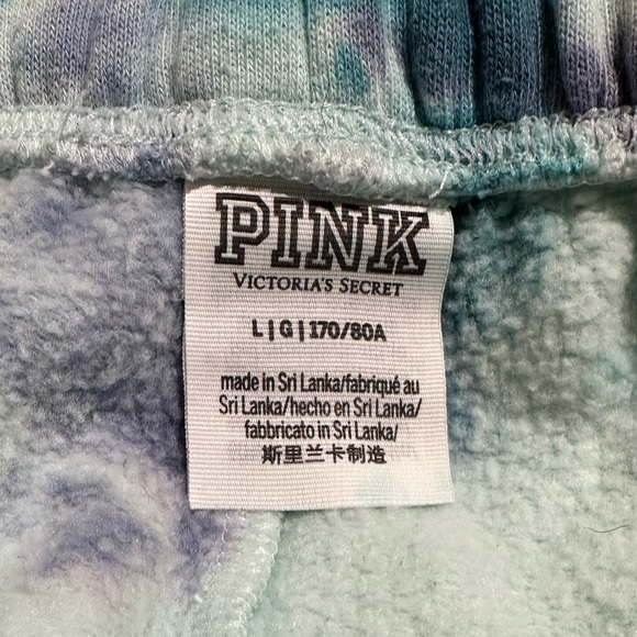 VS Pink Tie Dye Joggers sz L - Picture 6 of 6